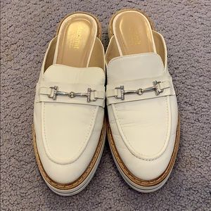 Leather Platform Mules